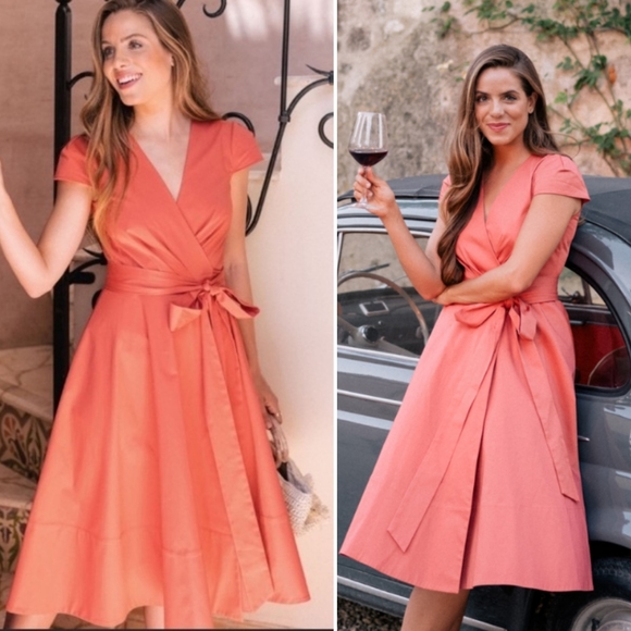 Gal Meets Glam Dresses & Skirts - ✨FINAL PRICE✨GAL MEETS GLAM Addison Tie Waist Fit & Flare Dress